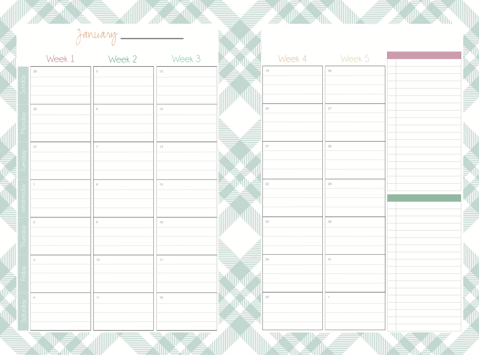 Full Box Length Labels ~ Made to fit the Mormon Mom/Mom on the Go Planners