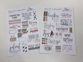 D&C Stickers - Sections 42-71