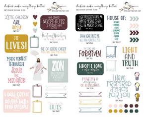 D&C Stickers - Sections 72-99