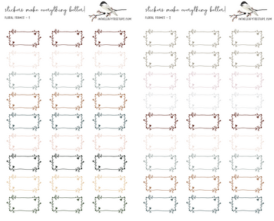 Stickers - Floral Frames