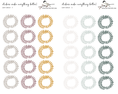 Stickers - Leafy Circles