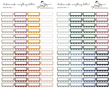 Stickers - Scalloped Edges