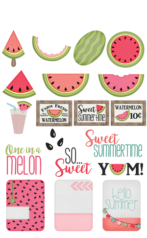 Hello Summer Stickers - Set of 4
