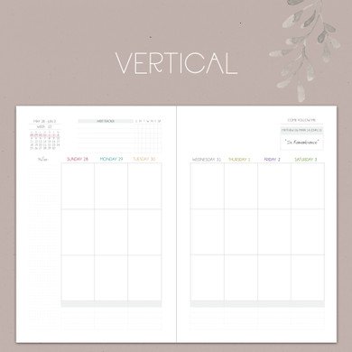 Vertical Planner 2024