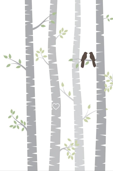 5x7 Cover - Aspen Trees