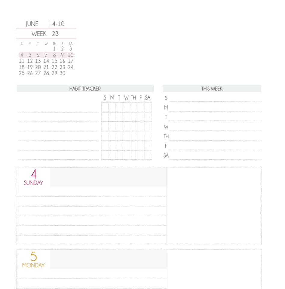 Horizontal Planner - 2024